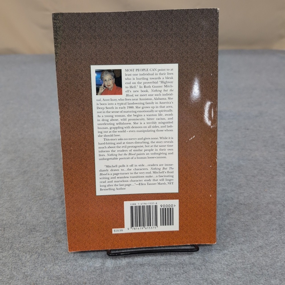 Nothing But The Blood Ruth Gunter Mitchell Signed Novel‎ Anniston Alabama - Picture 2 of 3